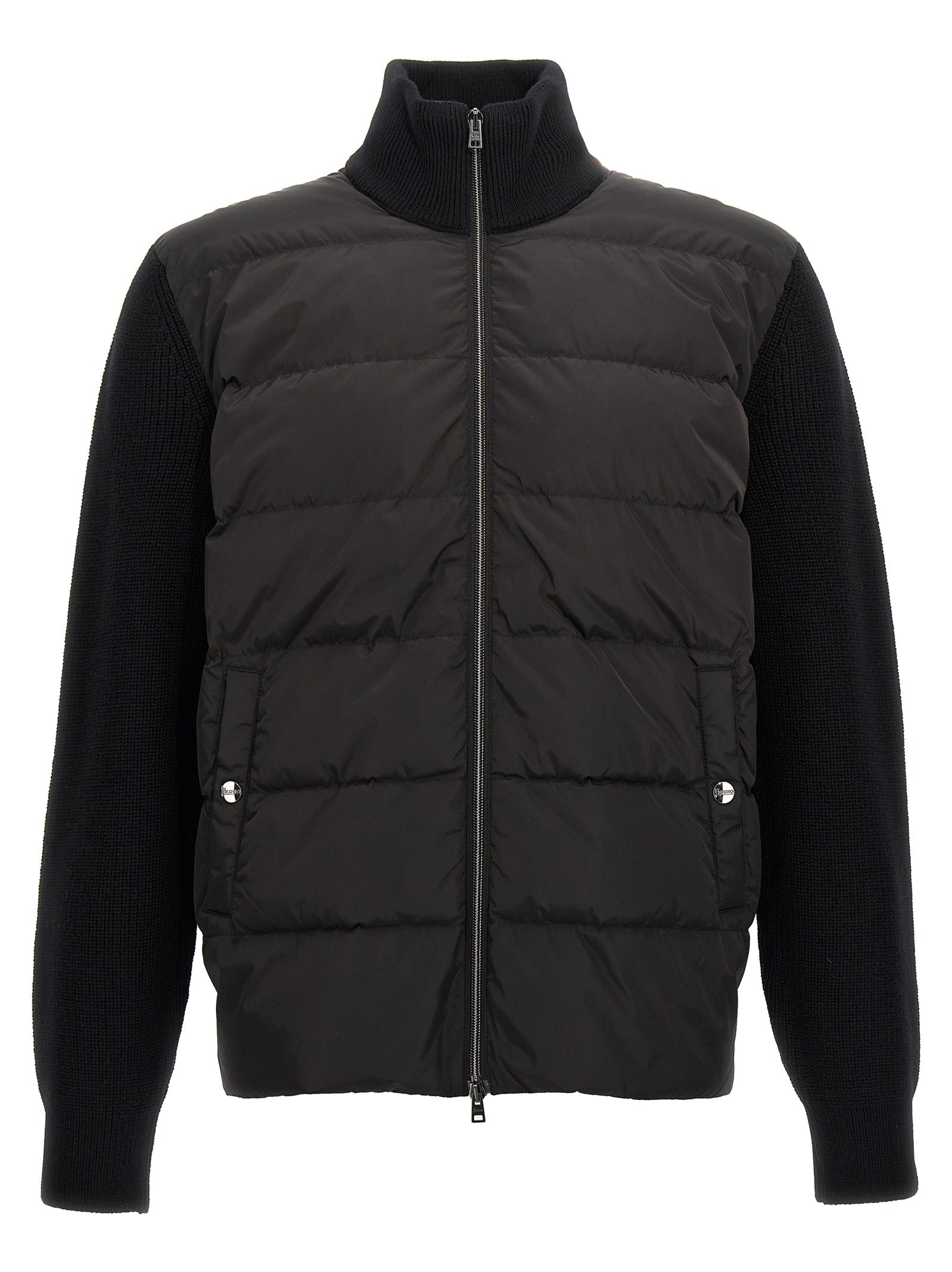 HERNO - HERNO - Two-material puffer jacket - Men’s Outerwear