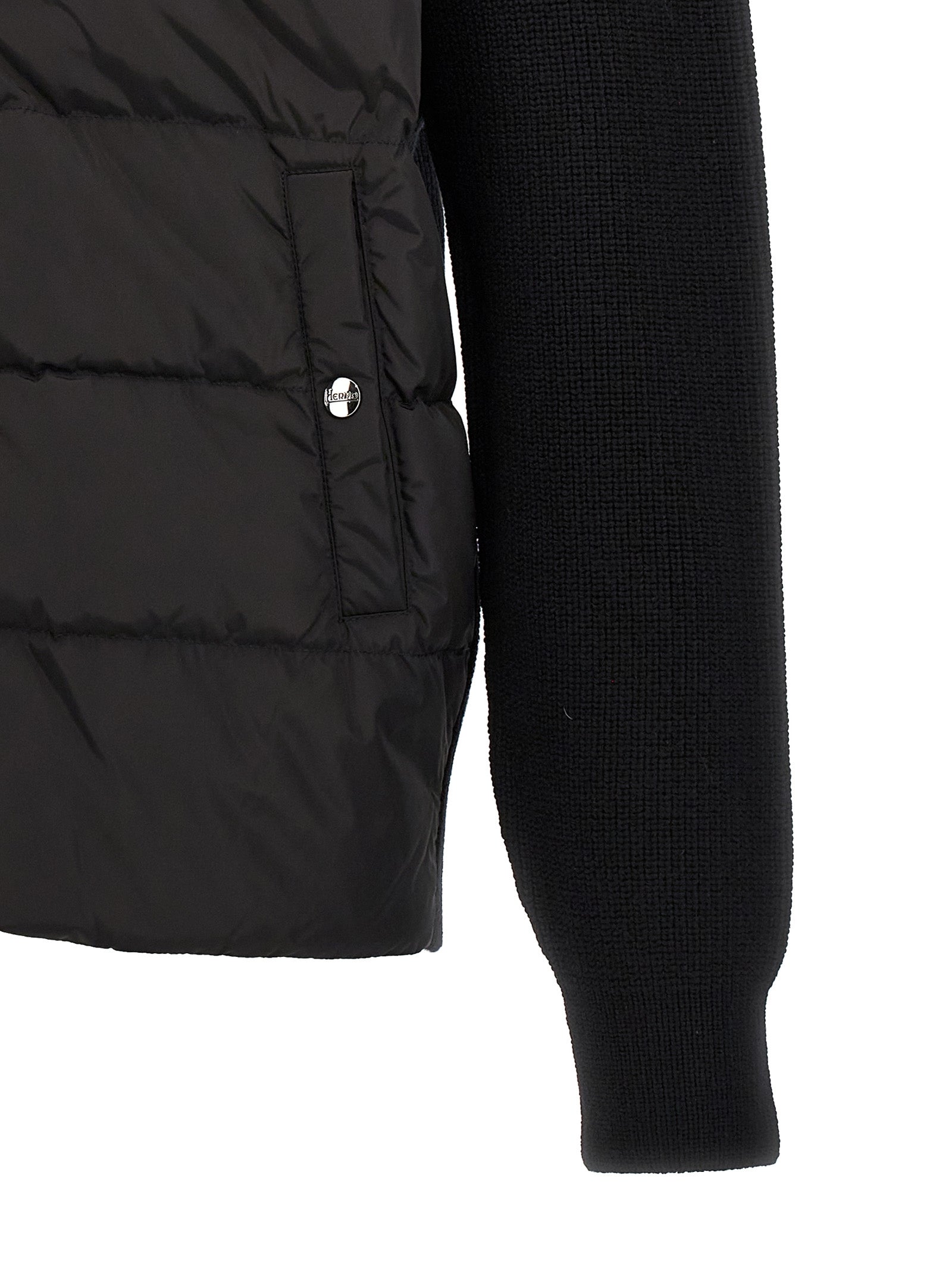 HERNO - HERNO - Two-material puffer jacket - Men’s Outerwear