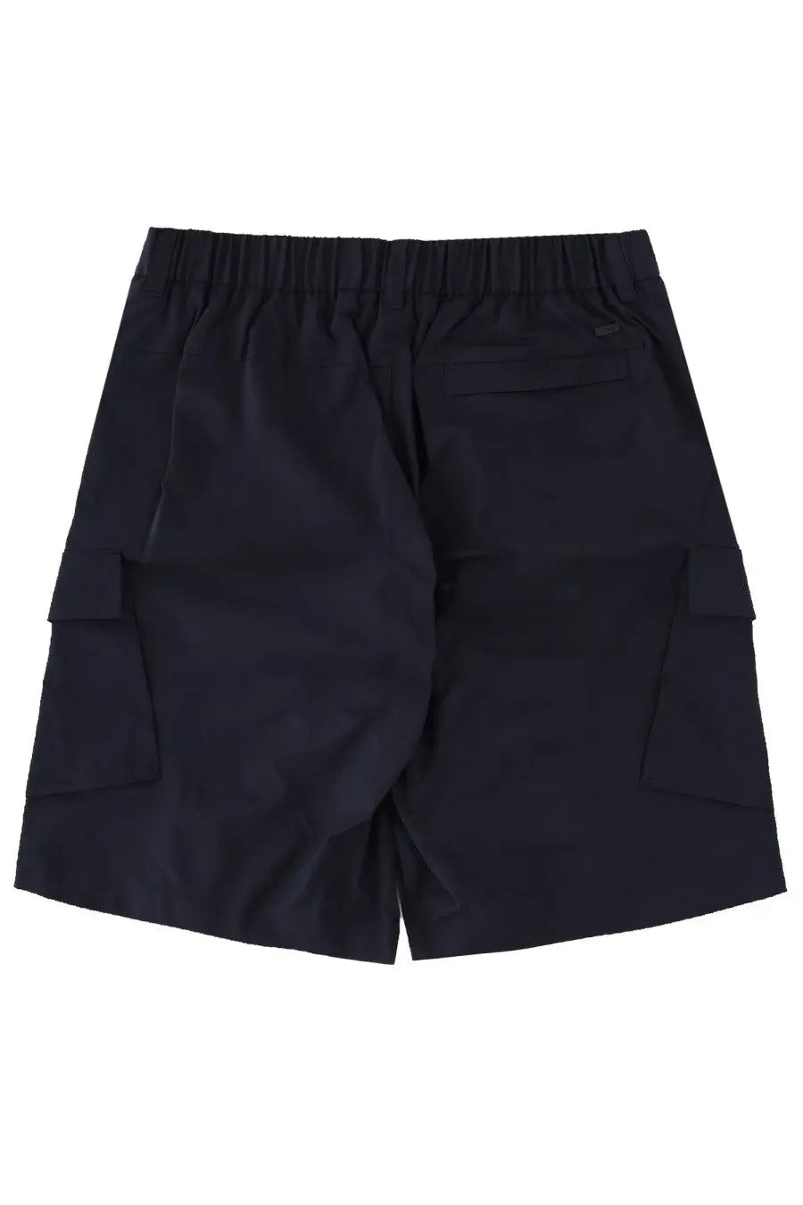 Herno men’s cargo shorts black with elastic waistband and multiple pockets for casual outdoor wear