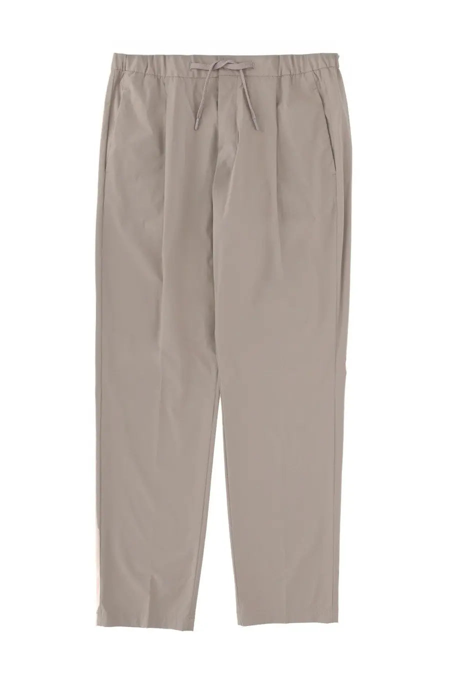 Herno men’s beige drawstring trousers with relaxed fit and subtle pleats ideal for casual wear