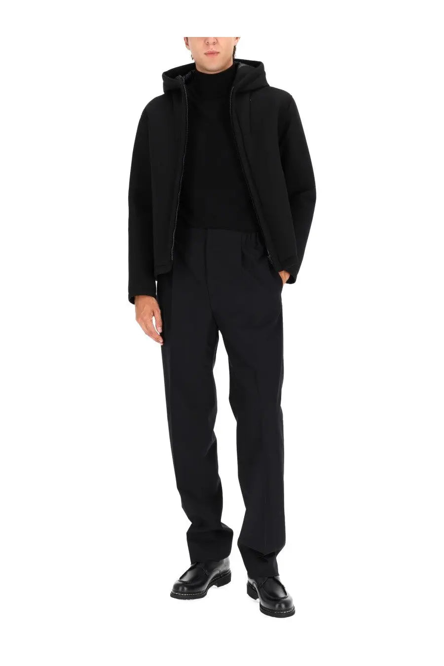 Herno Men's Three Layer Water Repellent Jacket Black, view 2