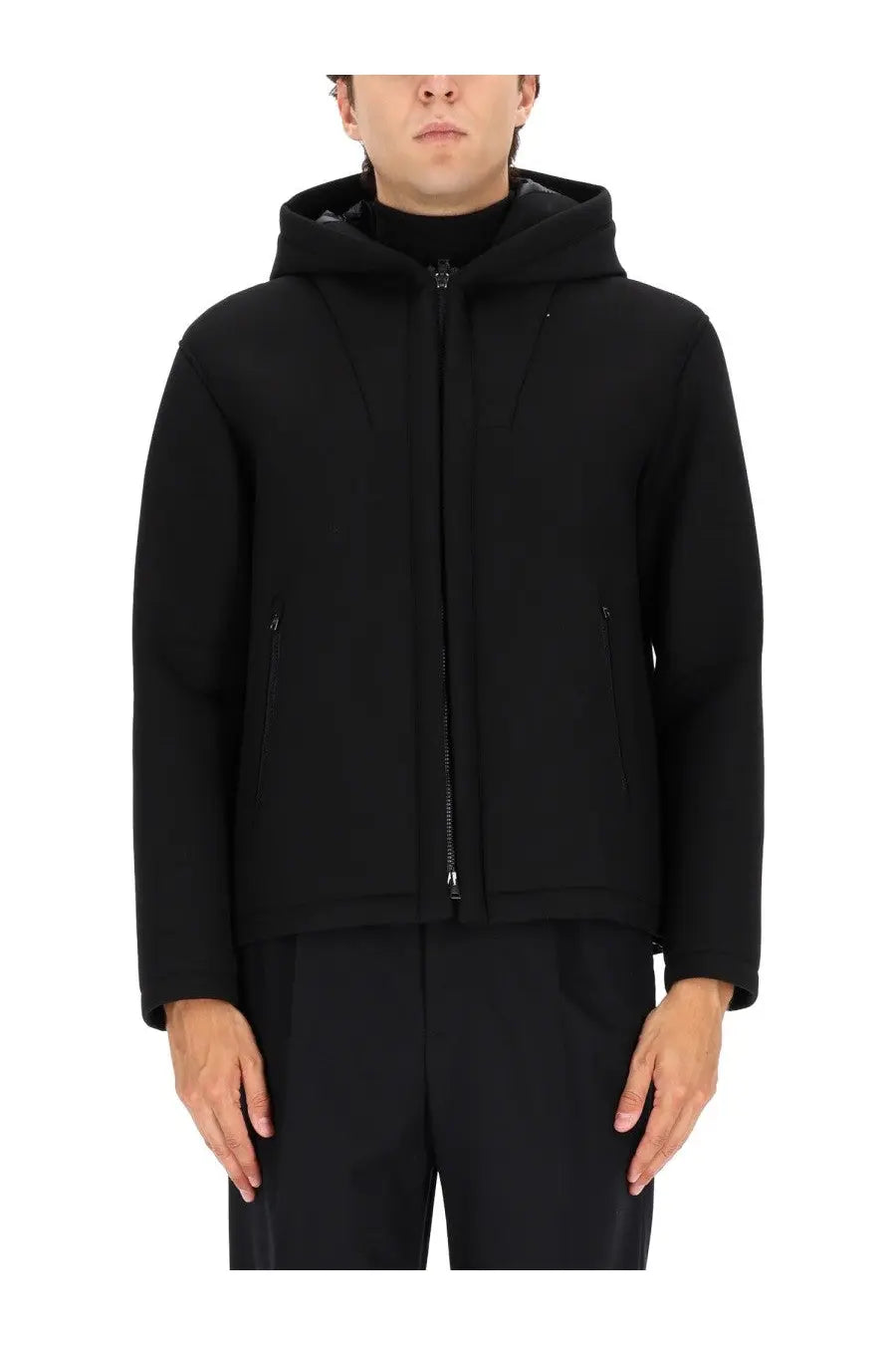 Herno Men's Three Layer Water Repellent Jacket Black
