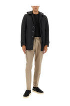 Herno Men's Two Layer Windstopper Long Parka Black, view 2