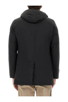 Herno Men's Two Layer Windstopper Long Parka Black, view 3