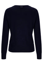 Herno Women's Sweater with Buttons Laterali Blue, view 2