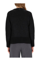 Herno Women's Metallic Effect Sequin Jersey Black, view 3