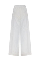 Herno Women's Perforated Trousers with Embroidered Sangallo White, view 2