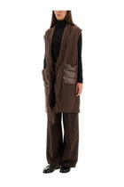 Herno Women's Resort Sleeve Made of Warmy and Ultralight Nylon Brown, view 4