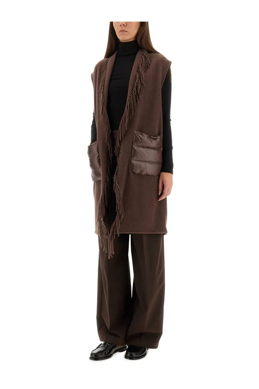 Herno Women's Resort Sleeve Made of Warmy and Ultralight Nylon Brown, view 4