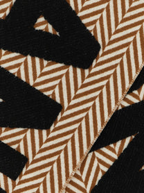 JW Anderson Herringbone Scarf Brown