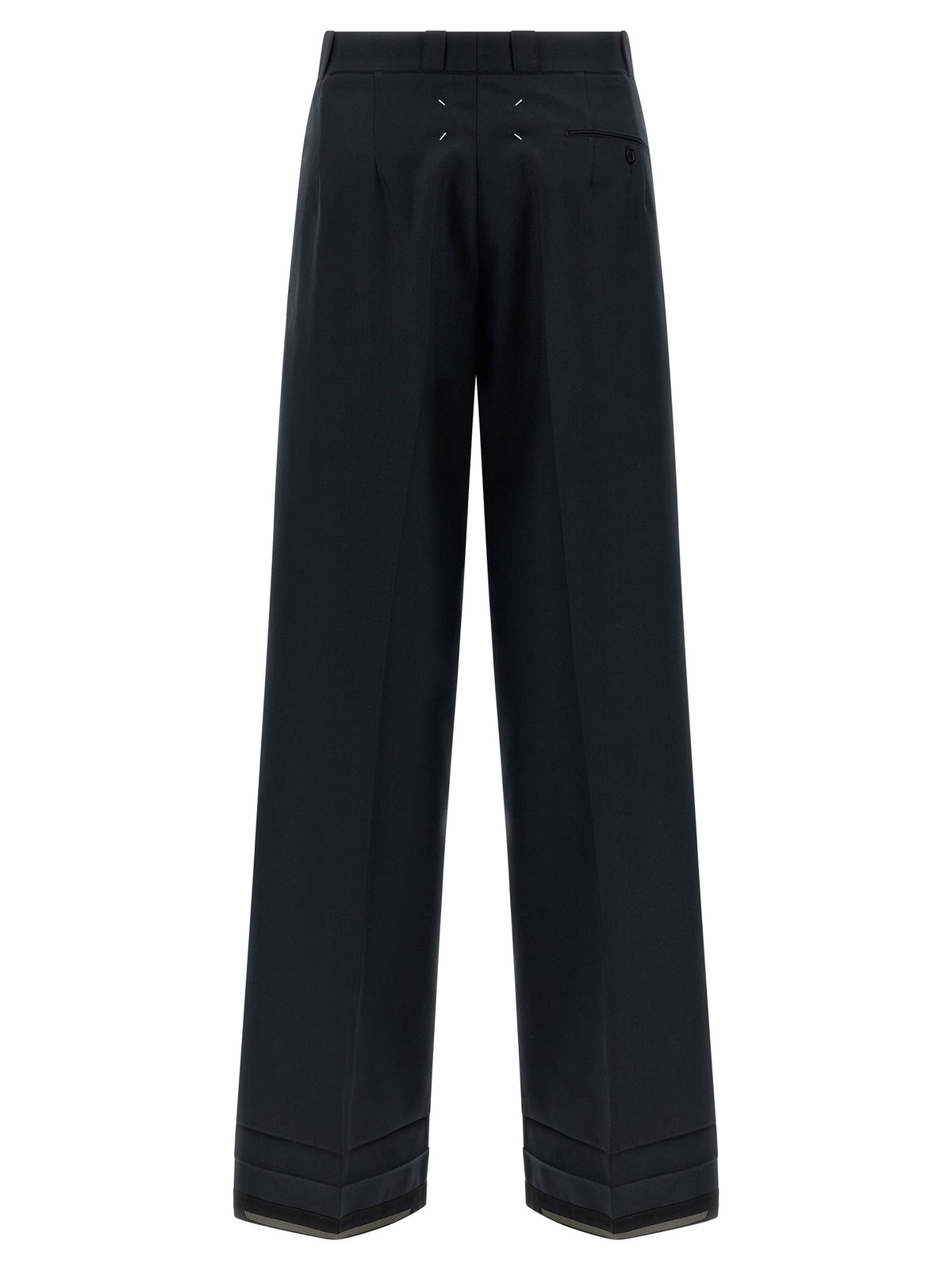 Maison Margiela Herringbone Trousers Black