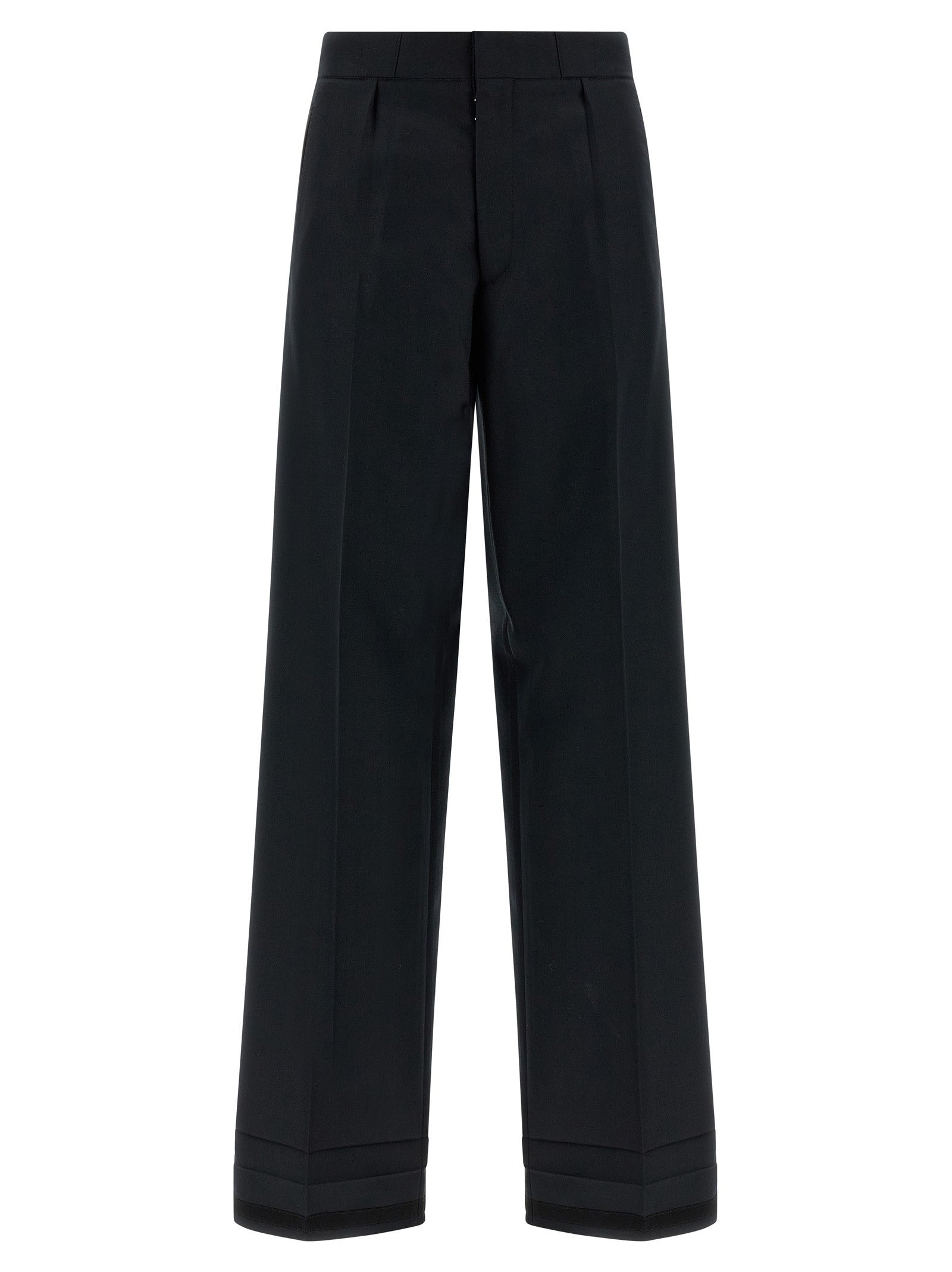 Maison Margiela Herringbone Trousers Black