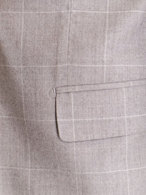BOSS Men's Heston Virgin Wool Suit Beige
