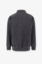 Hevò Men's Cimino Virgin Wool Cardigan Grey, view 2