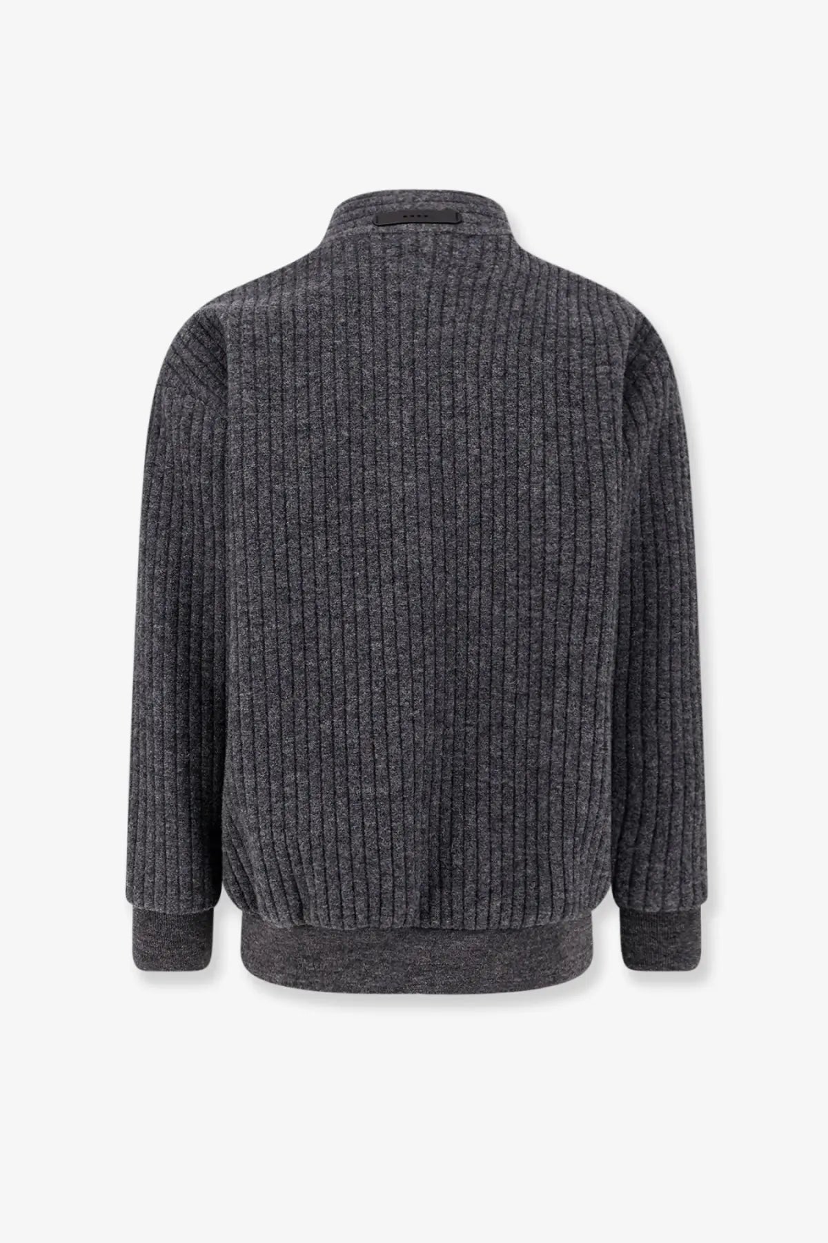 Hevò Men's Cimino Virgin Wool Cardigan Grey, view 2
