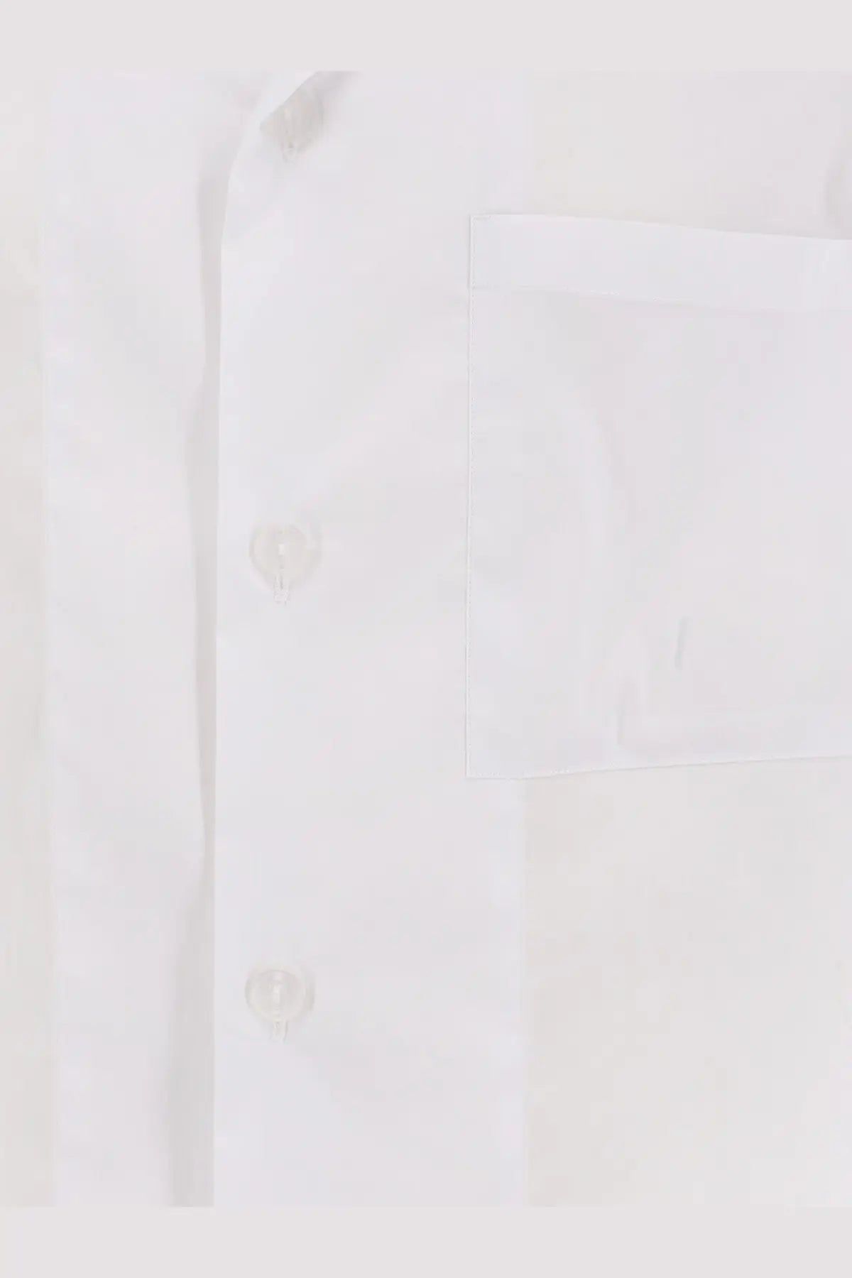Hevò men’s cotton blend shirt white crisp button-up with minimalist design and subtle stitching details