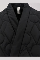 Hevò Men's Faeto Quilted Nylon Down Jacket Black, view 3