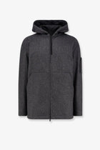 Hevò Men's Grottaverde Virgin Wool Blend Coat Grey