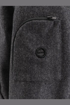 Hevò Men's Grottaverde Virgin Wool Blend Coat Grey, view 3
