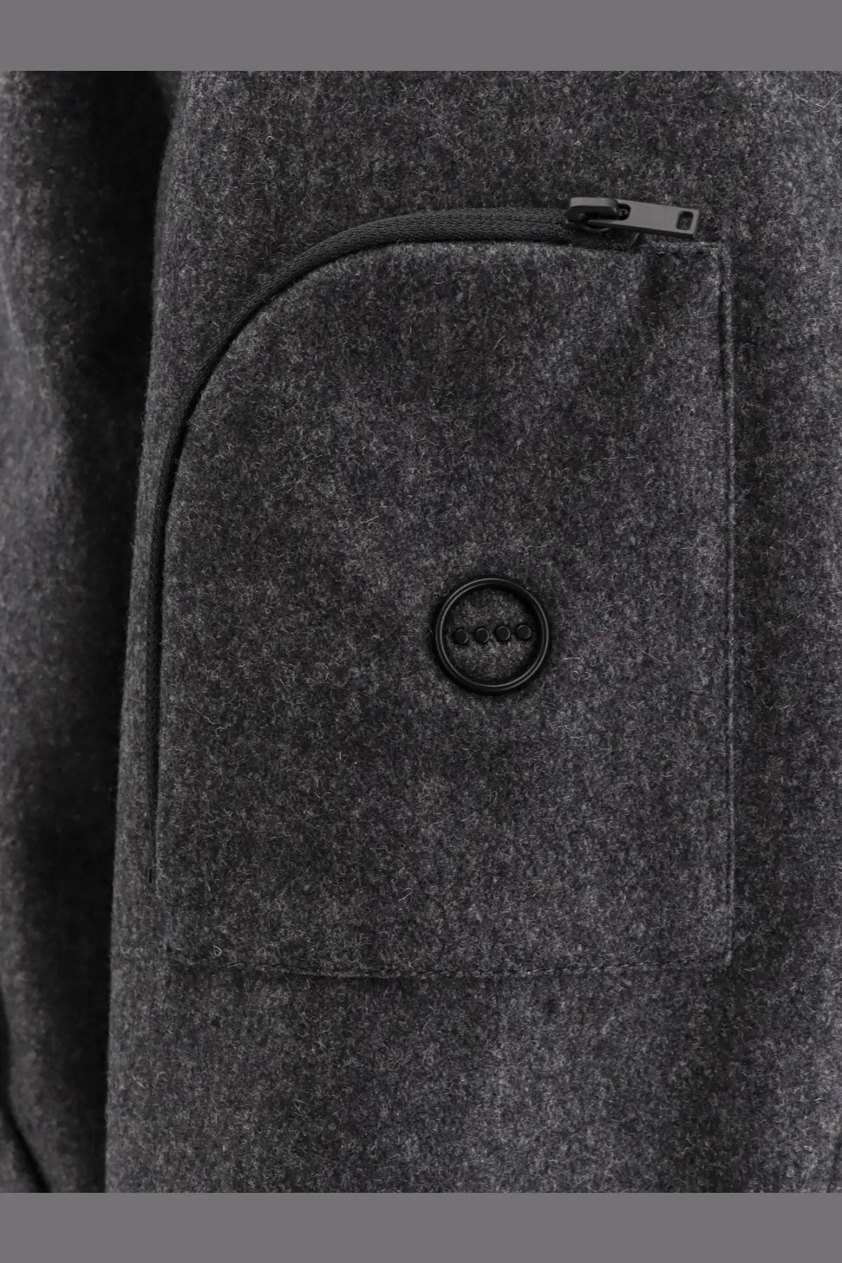 Hevò Men's Grottaverde Virgin Wool Blend Coat Grey, view 3