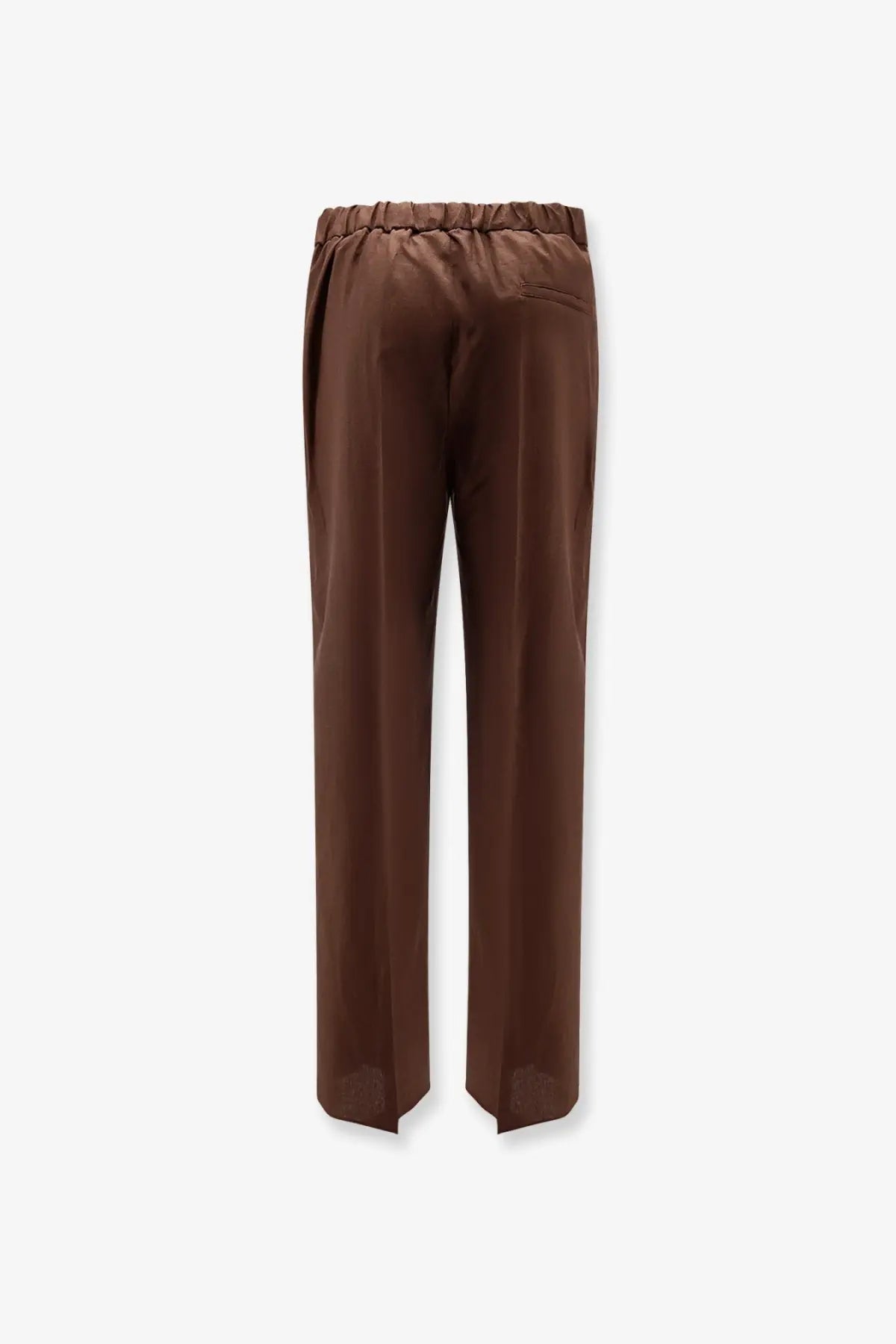 Hevò Men's Torre Chianca Linen and Viscose Trousers Brown, view 2