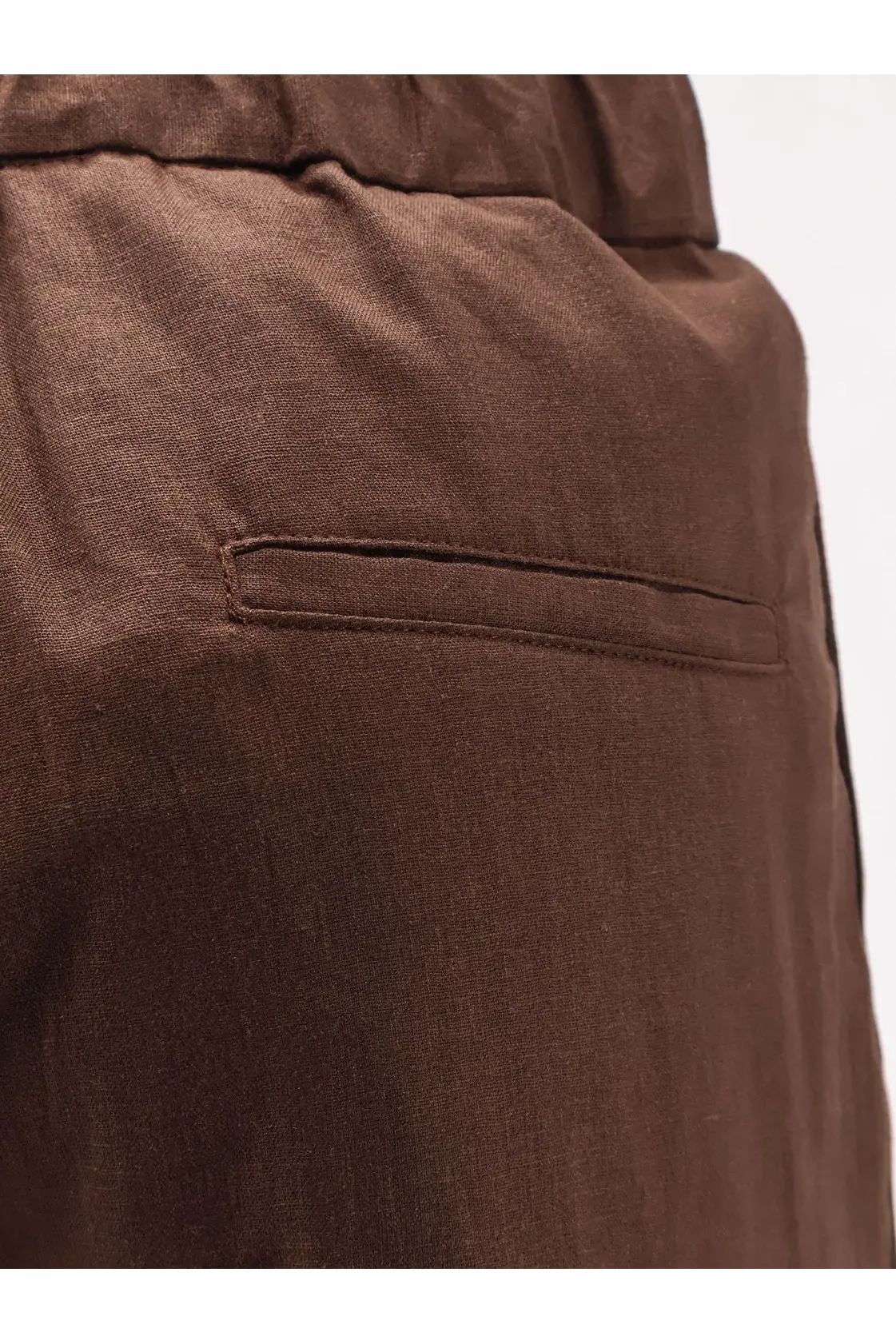 Hevò Men's Torre Chianca Linen and Viscose Trousers Brown, view 3
