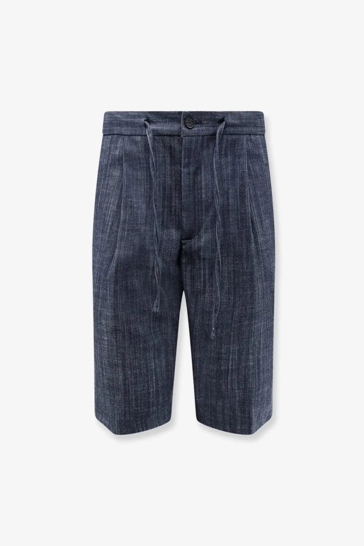 Hevò Men's Torre Lapillo Cotton Blend Shorts Blue