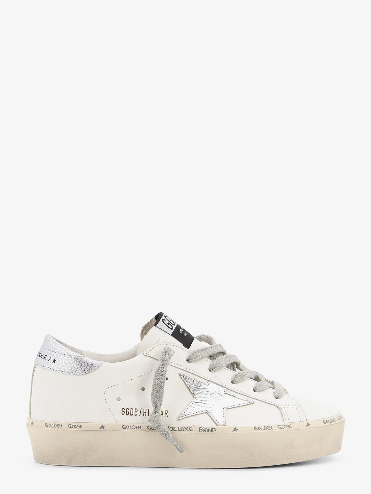 Golden Goose Women's Hi Star Leather Sneakers White