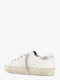Golden Goose Women's Hi Star Leather Sneakers White, view 3