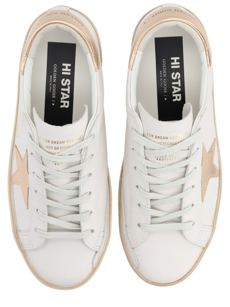 Golden Goose Women's HI Star Sneaker White