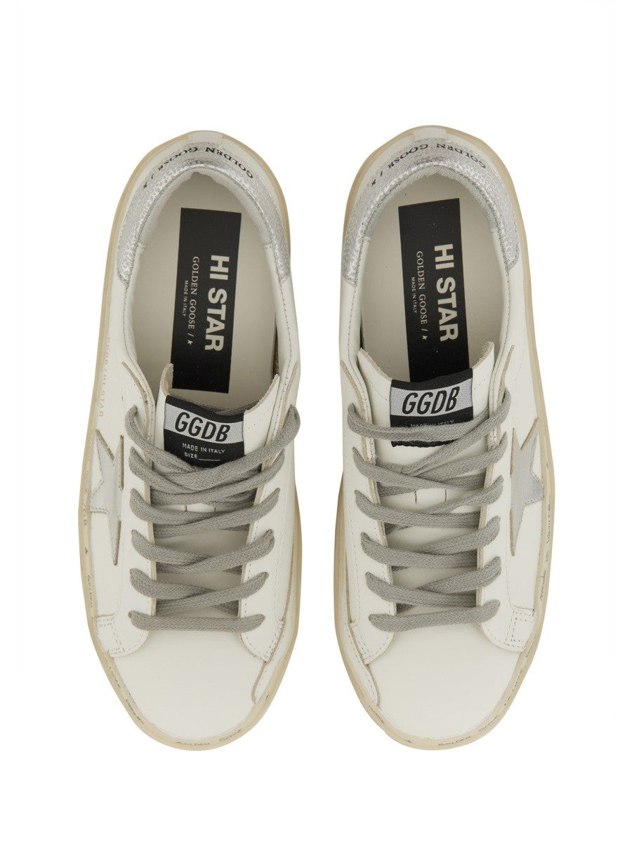 Golden Goose Women's HI Star Sneaker White
