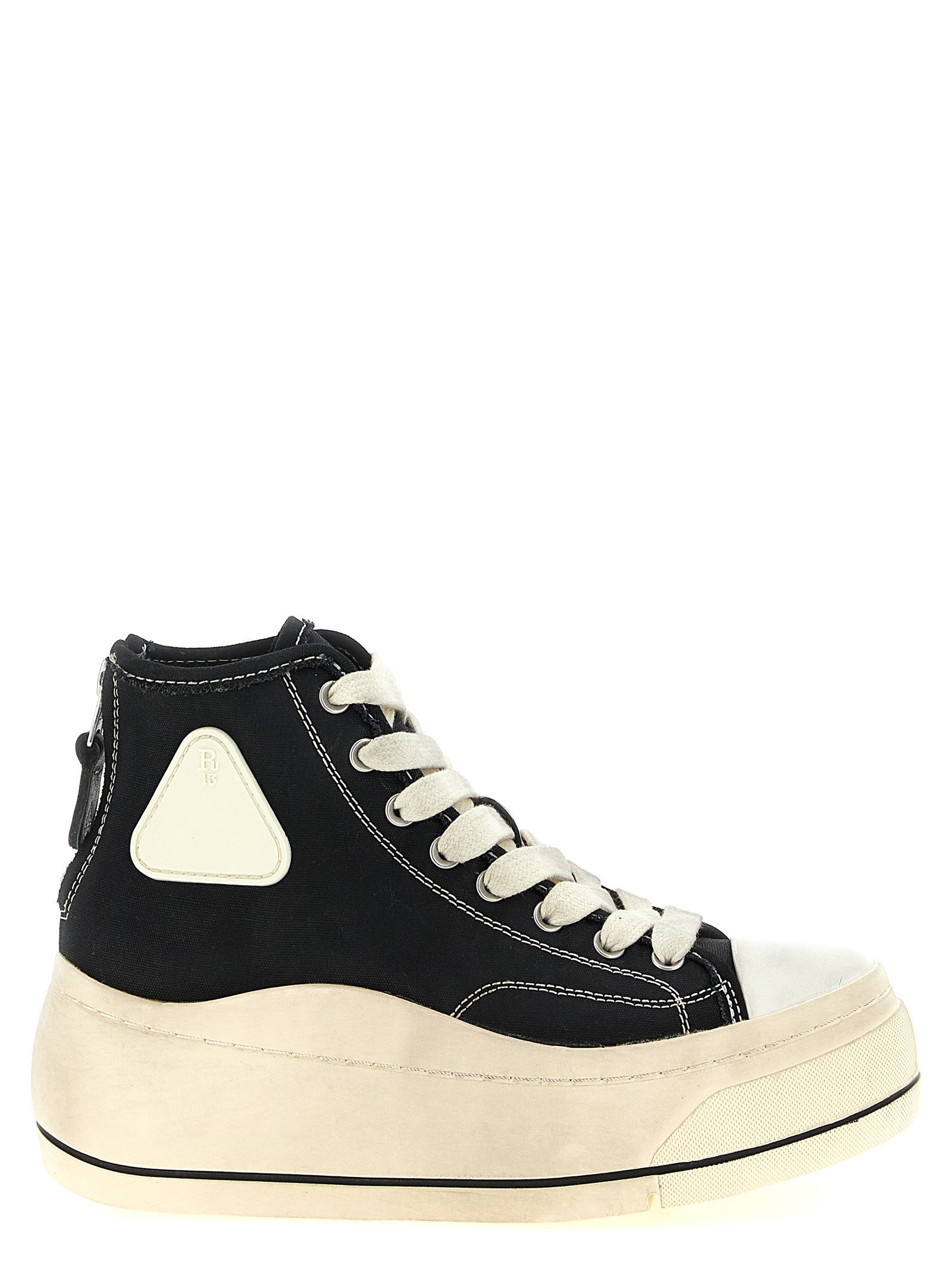 R13 Hi Top Sneakers Black