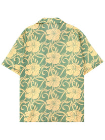 Drôle de Monsieur Men's Hibiscus Monogramme Shirt Green