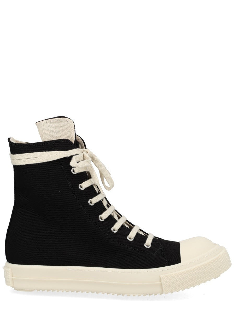 DRKSHDW Men's High Denim Sneaker Black