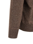 Brunello Cucinelli High Neck Cardigan Brown, view 4