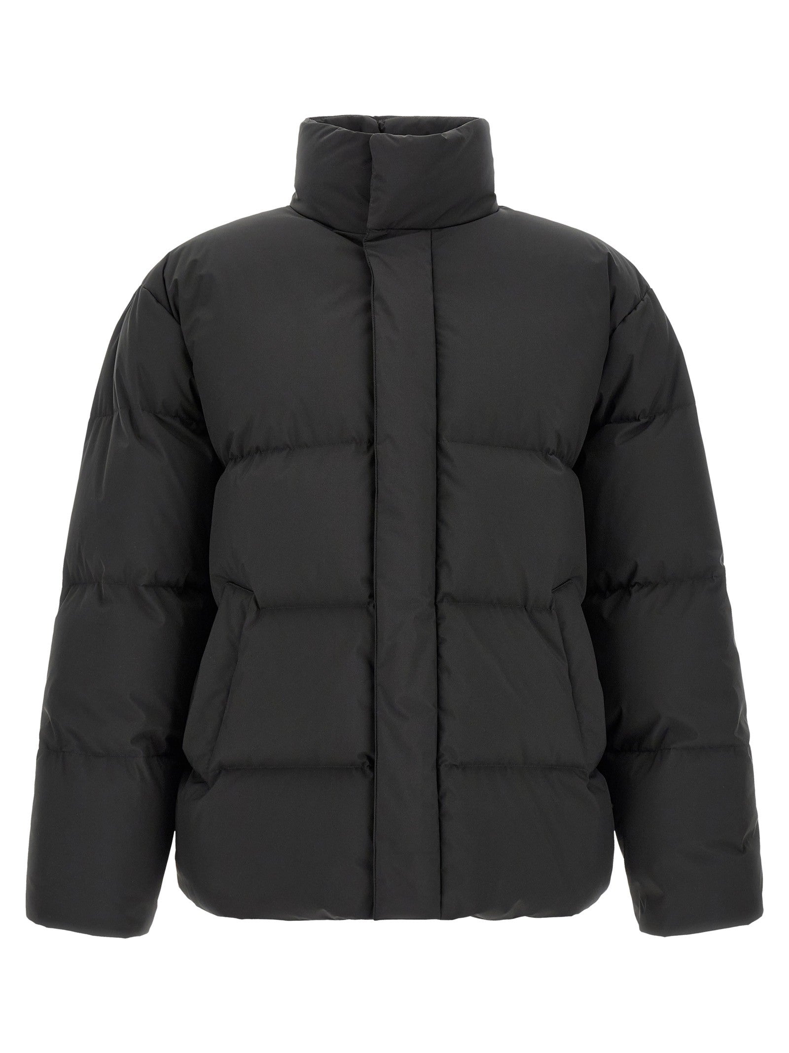 Saint Laurent High Neck Down Jacket Black