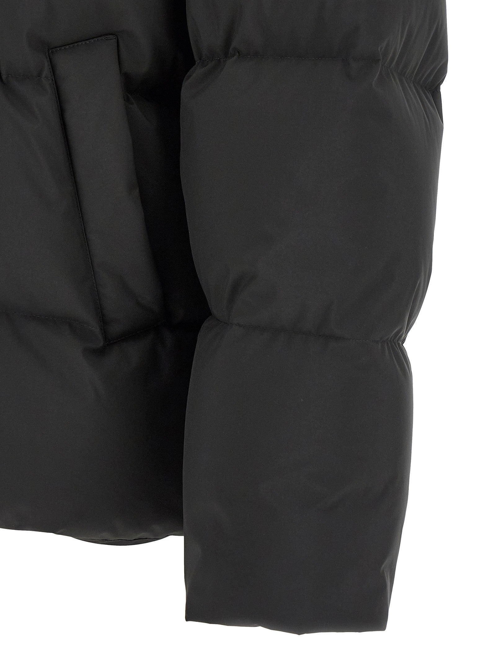 Saint Laurent High Neck Down Jacket Black