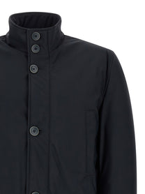 Herno High Neck Jacket Blue