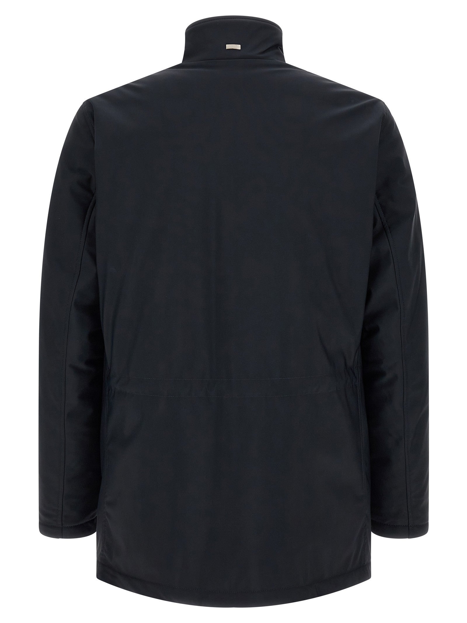 Herno High Neck Jacket Blue