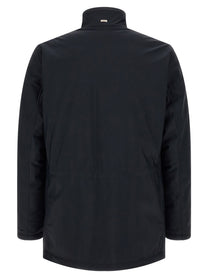 Herno High Neck Jacket Blue