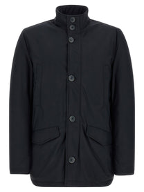 Herno High Neck Jacket Blue
