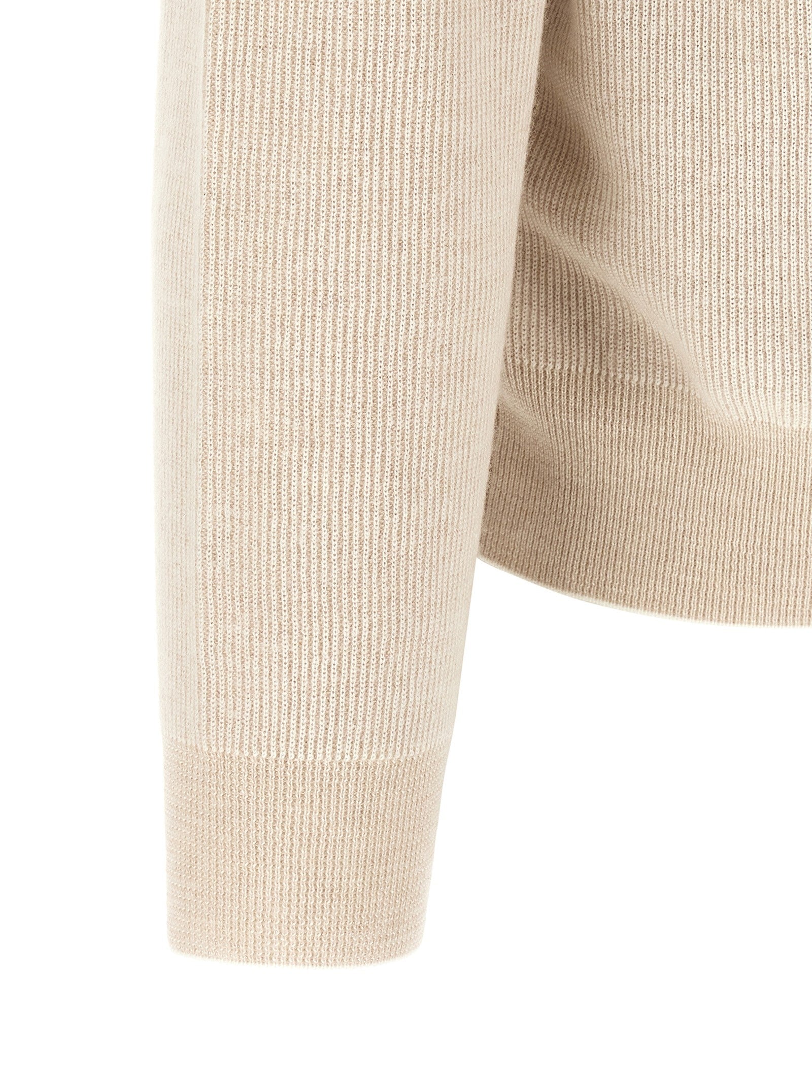 Brioni High Neck Sweater Beige