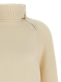 Agnona High Neck Sweater White