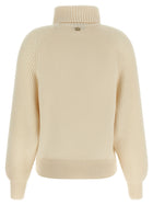 Agnona High Neck Sweater White, view 2