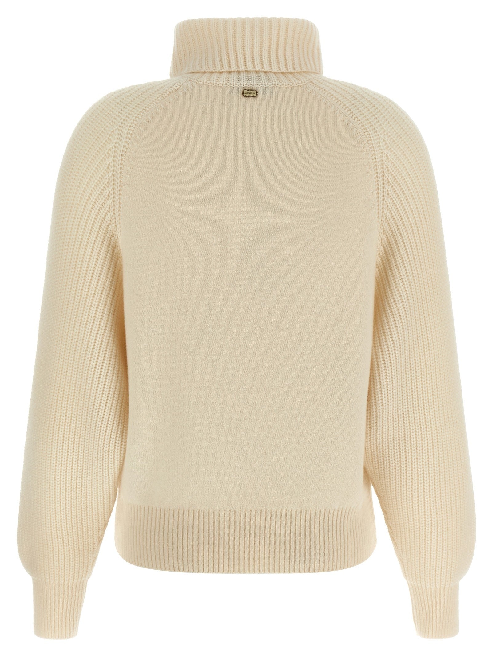 Agnona High Neck Sweater White