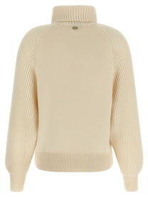 Agnona High Neck Sweater White
