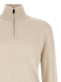 Brioni High Neck Sweater Beige