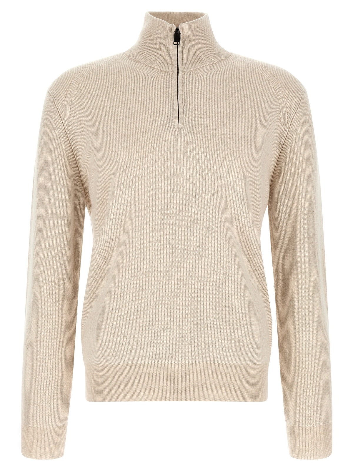 Brioni High Neck Sweater Beige