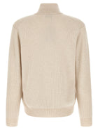 Brioni High Neck Sweater Beige, view 2