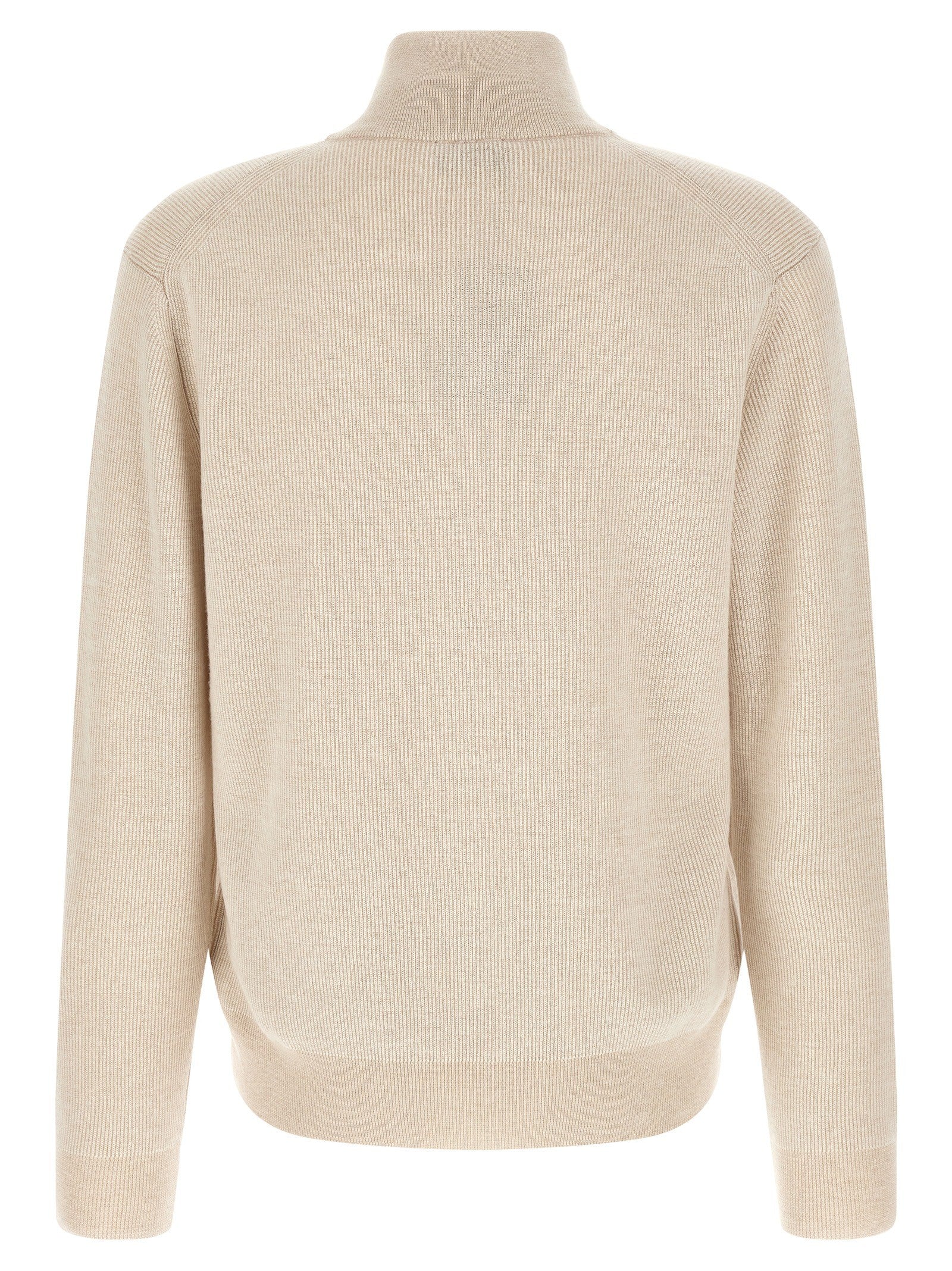 Brioni High Neck Sweater Beige